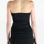 Top a tubino con cut-out in nero Rick owens - donna 