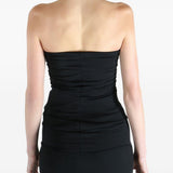 Top a tubino con cut-out in nero Rick owens - donna 