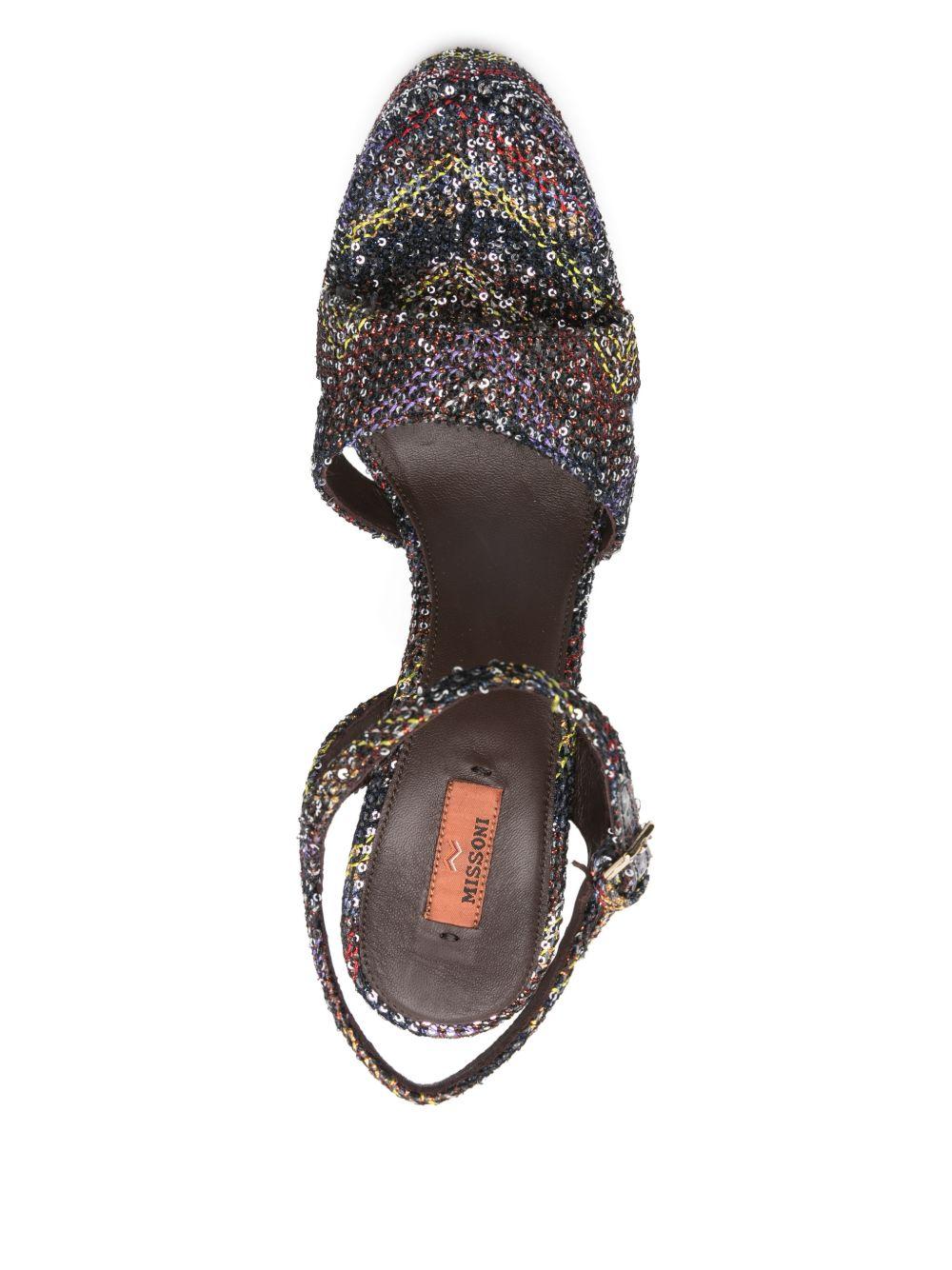 Sandali con tacco alto angela multicolore Missoni - donna 