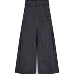 Pantaloni a palazzo con cintura in grigio Courrèges - donna 