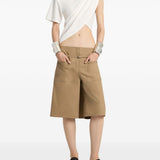 Shorts con cintura in beige Courrèges - donna 