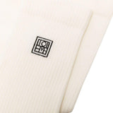 Calzini con logo in avorio Toteme - donna 