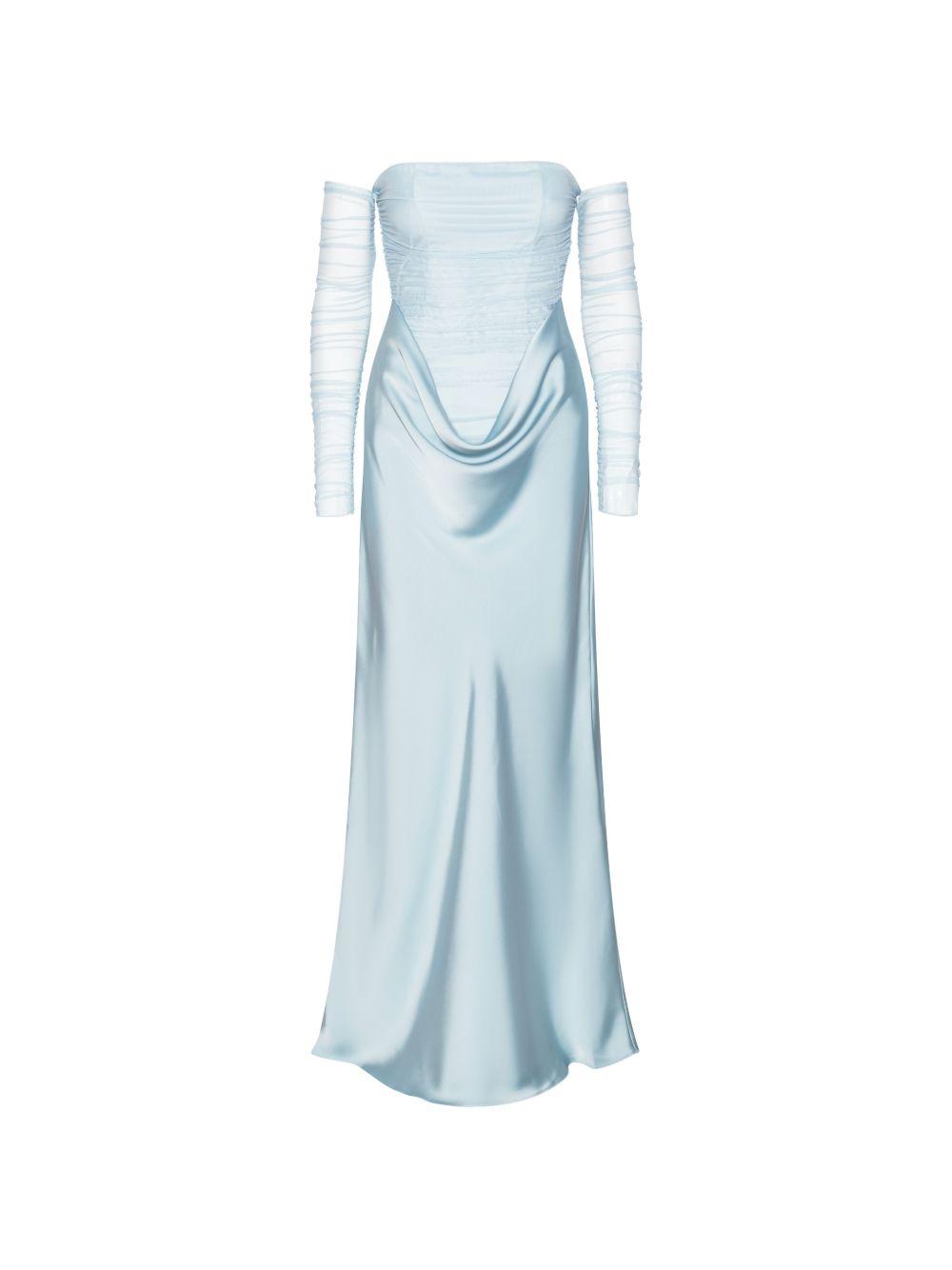 Abito lungo in azzurro ROTATE - donna 
