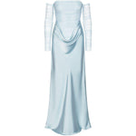 Abito lungo in azzurro ROTATE - donna 