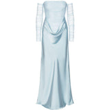 Abito lungo in azzurro ROTATE - donna 