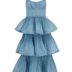 Abito midi plissettato in blu Zimmermann - donna 
