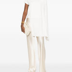 T-shirt con dettaglio a foulard in bianco Magda butrym - donna 