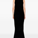Abito da sera in velluto in nero Rick owens - donna 