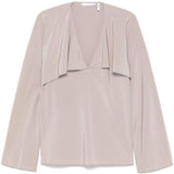 Blusa con ruches in grigio Helmut lang - donna 