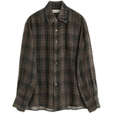Camicia Above a quadri in marrone Our Legacy  - uomo 