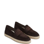 Mocassini in pelle in marrone Santoni - uomo 