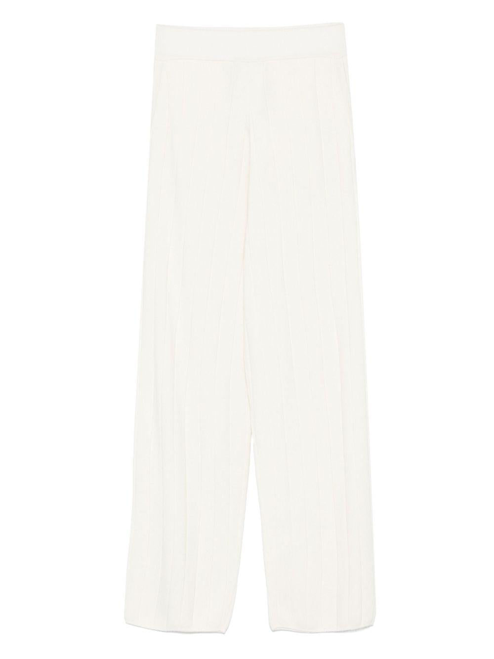 Pantaloni in cashmere jardin in bianco Maxmara - donna 
