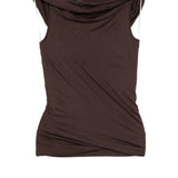 Top drapeggiato lola in marrone Rick owens lilies - donna 