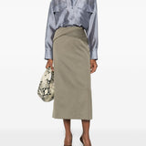 Camicia con design satinato in grigio R2w - donna 
