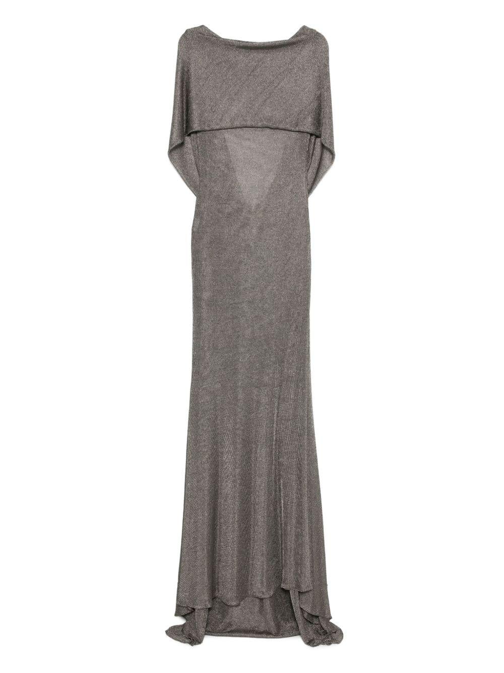 Abito lungo Jeanne con scollo posteriore in grigio The new arrivals ilkyaz ozel - donna 