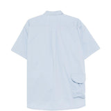 Camicia a maniche corte con tasche in celeste And wander - uomo 