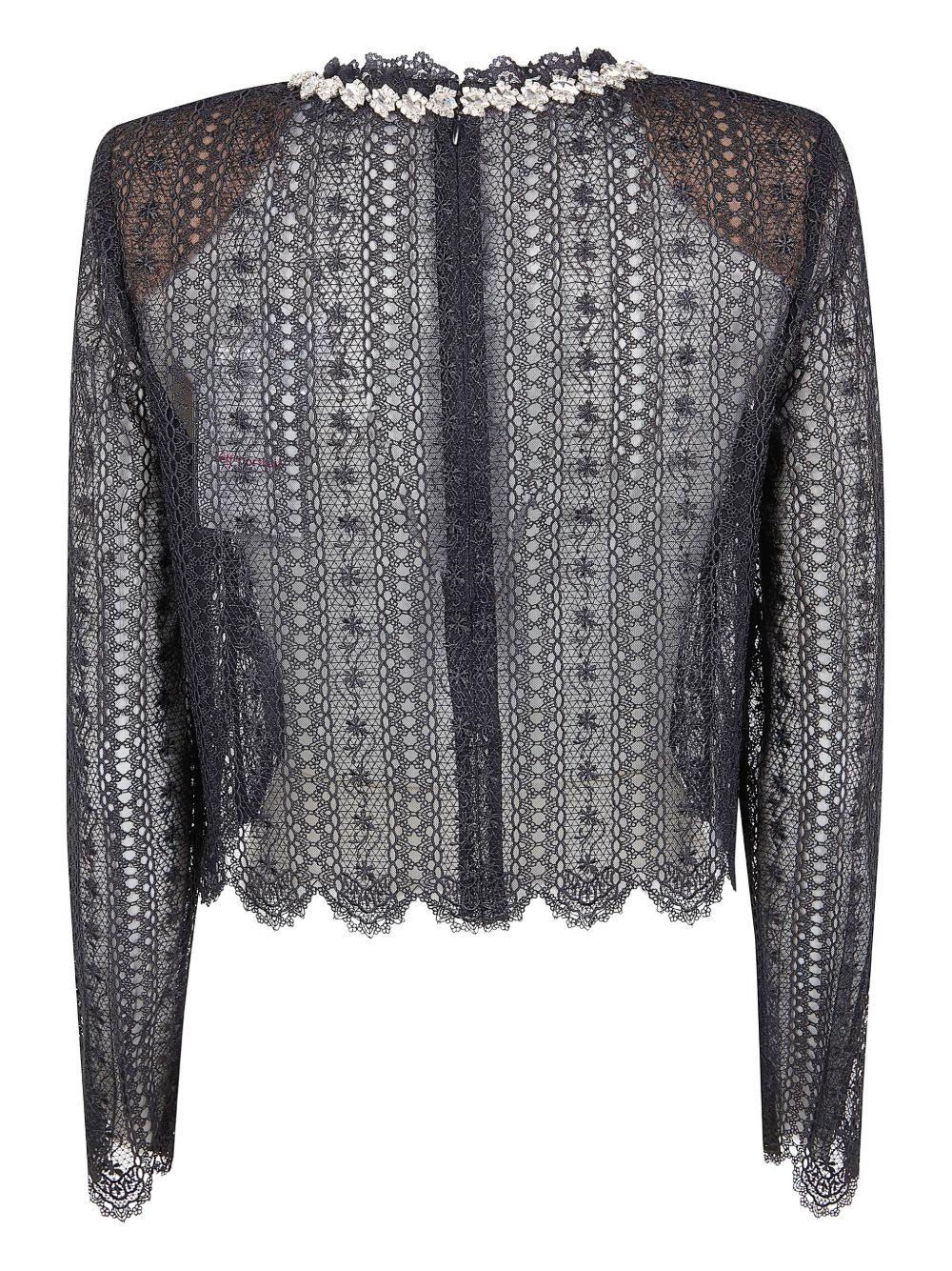Top con decorazione in nero Self-portrait - donna 