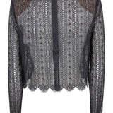 Top con decorazione in nero Self-portrait - donna 