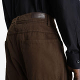 Denim carrot con tasche in marrone Lemaire - uomo 