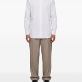 Camicia a righe in bianco 