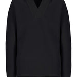 Felpa in maglia con cappuccio  in nero Laneus - uomo 