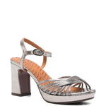 Sandali con tacco alto in argento Chie mihara - donna 