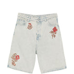 Bermuda con ricamo floreale in blu Drole de monsieur - uomo 