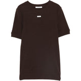 T-shirt con logo in marrone Entire studios - unisex 