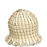Cappello in maglia metallica autres in oro Rabanne - donna 