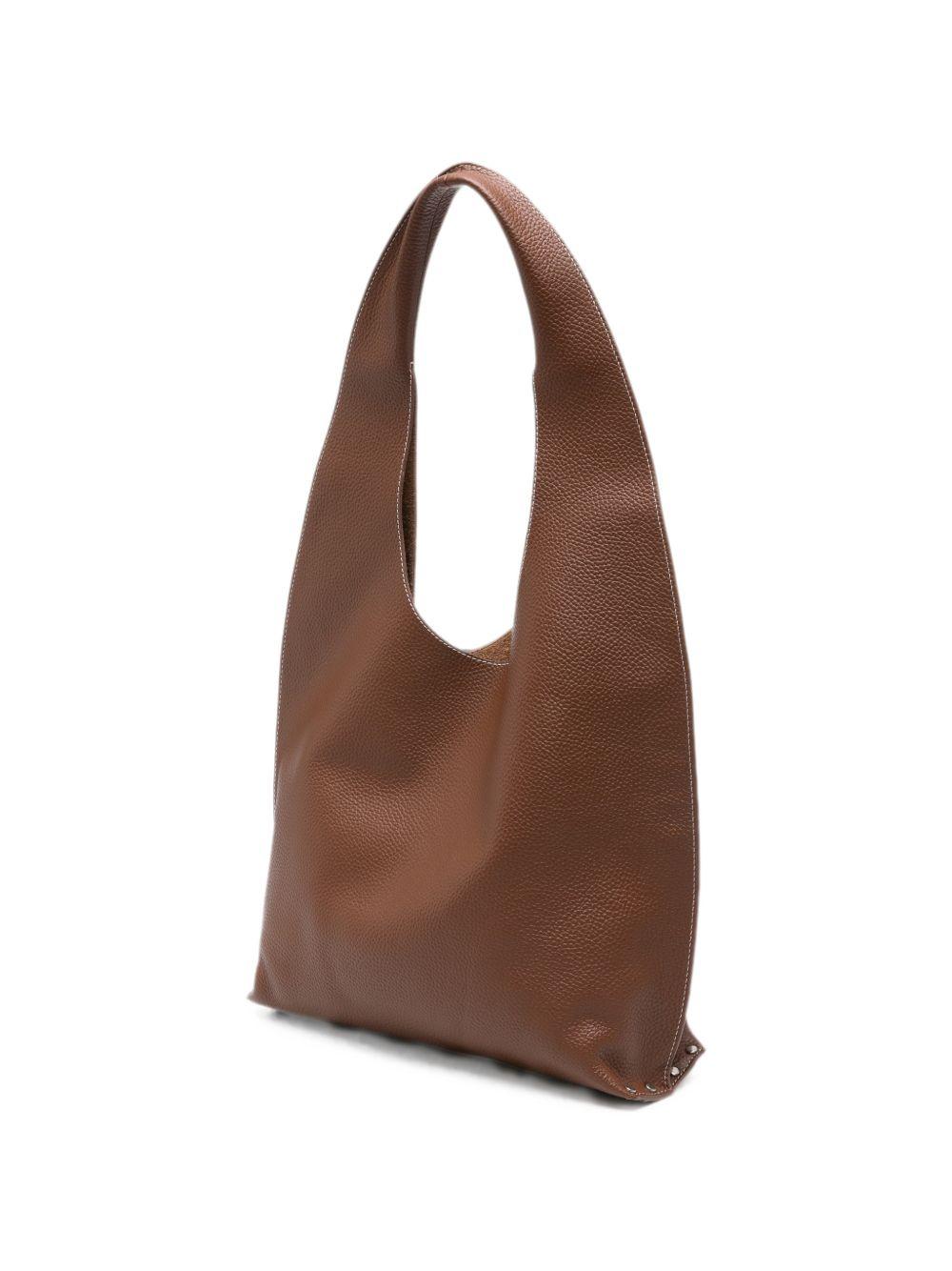 Borsa a spalla pelle marrone 