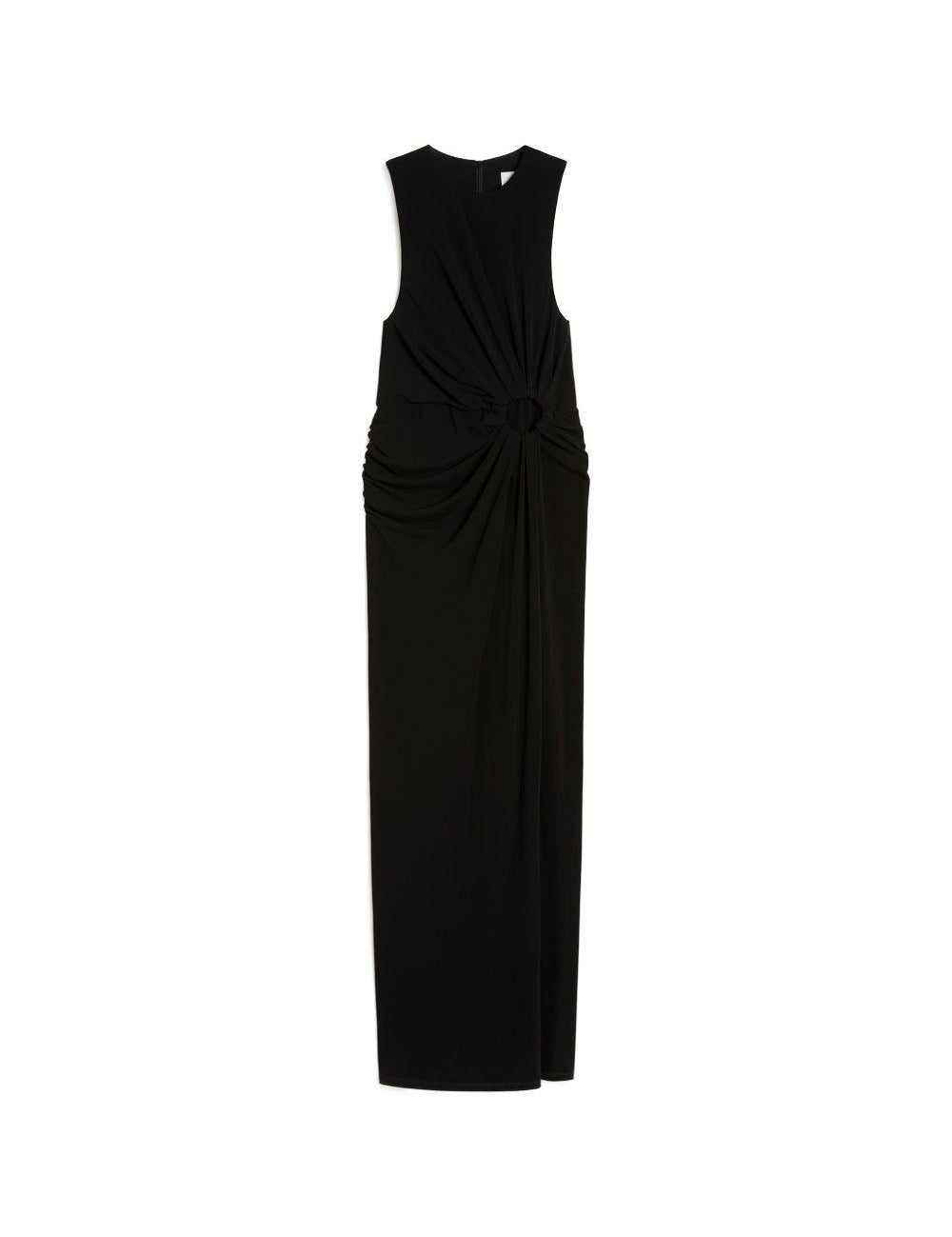 Abito lungo con cut-out in nero Sportmax - donna 