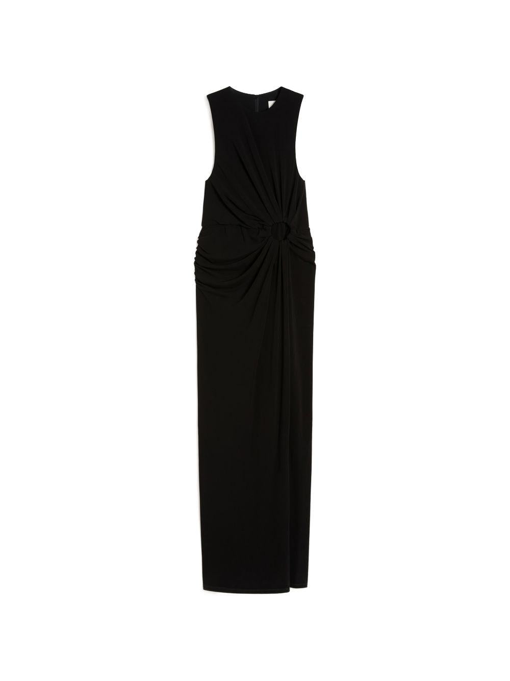 Abito lungo con cut-out in nero Sportmax - donna 