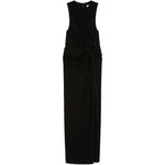 Abito lungo con cut-out in nero Sportmax - donna 