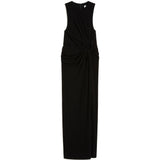 Abito lungo con cut-out in nero Sportmax - donna 