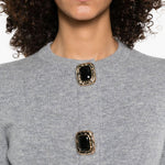 Cardigan con bottoni in grigio Self-Portrait - donna 
