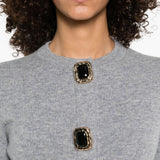 Cardigan con bottoni in grigio Self-Portrait - donna 