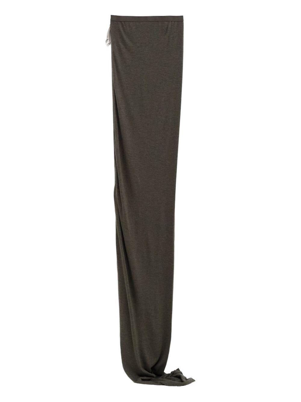 Gonna maxi edfu in verde Rick owens - donna 