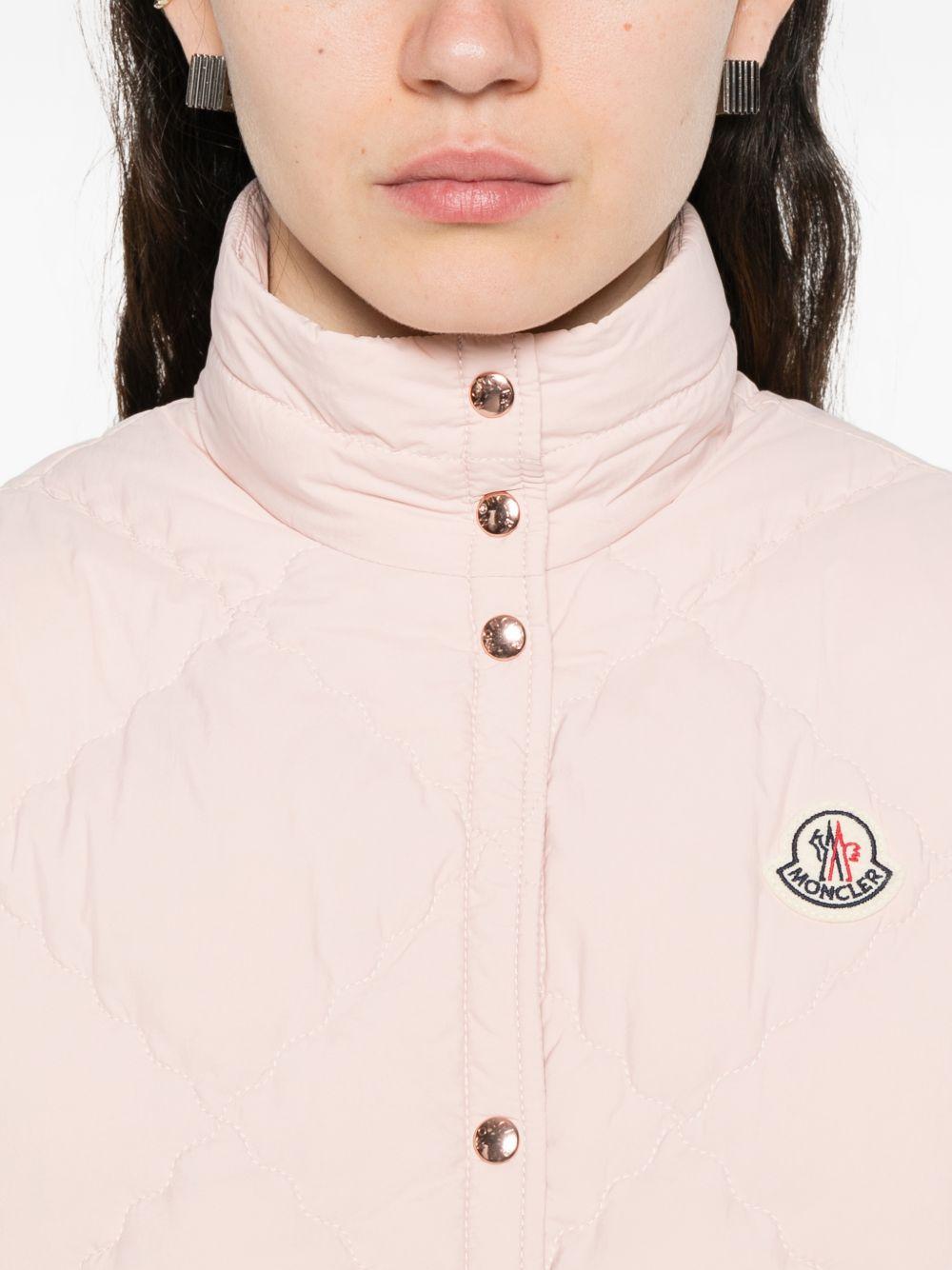 Gialet trapuntato bios in rosa Moncler - donna 
