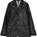Blazer in chiffon in nero Comme Des Garçons Comme Des Garçons - donna 