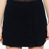 Minigonna plissé in blu Thelaurent - donna 