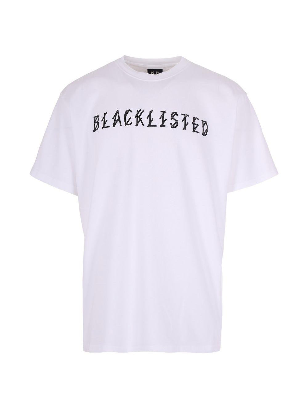 T-shirt con stampa grafica in bianco 44 label group - uomo 