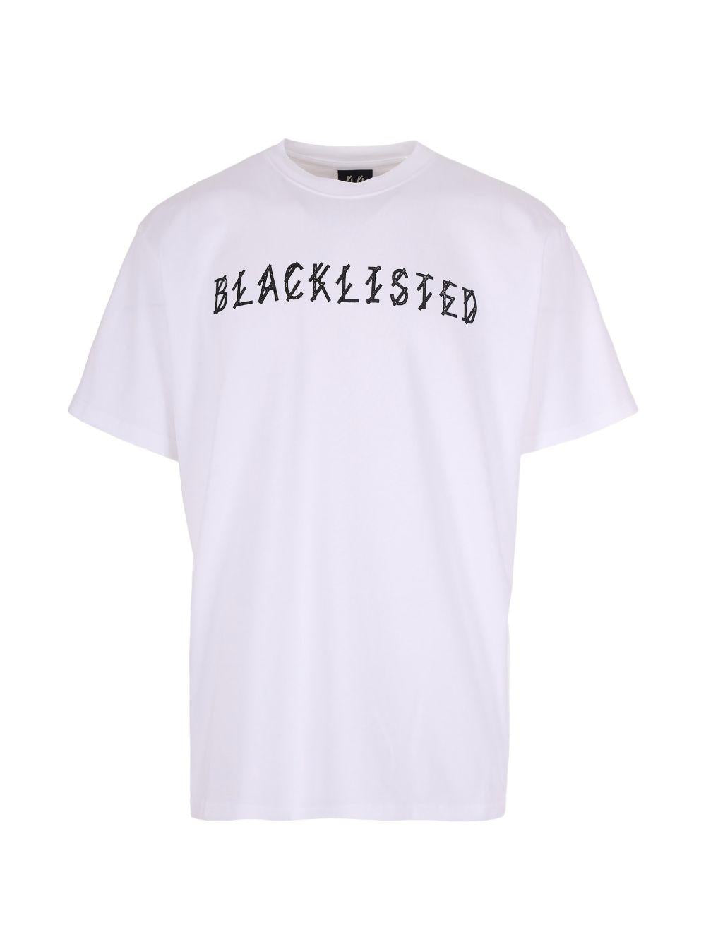 T-shirt con stampa grafica in bianco 44 label group - uomo 
