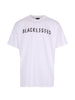 T-shirt con stampa grafica in bianco 44 label group - uomo