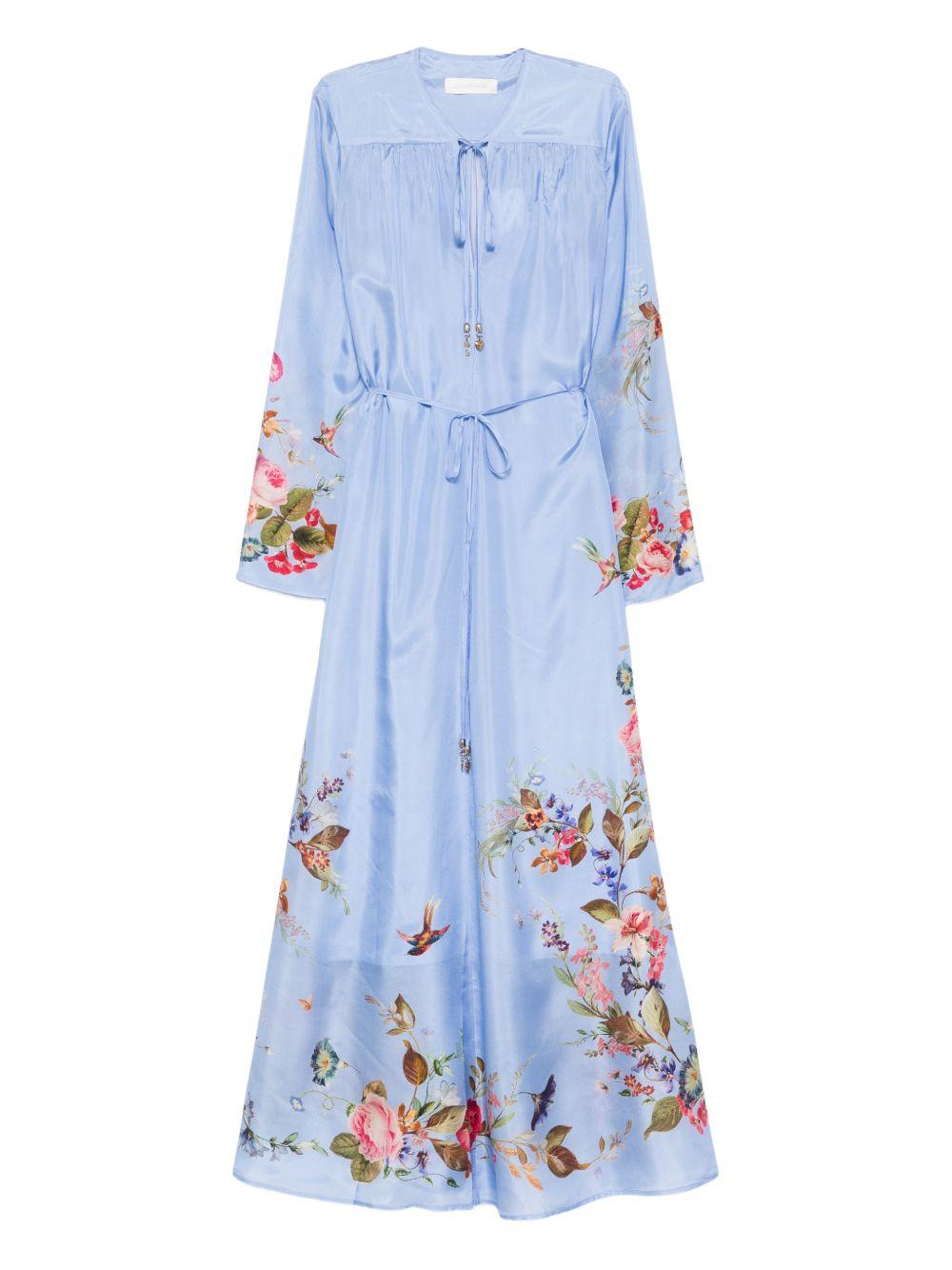 Abito lungo Patience in azzurro ZIMMERMANN - donna 