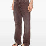 Jeans con effetto schiarito in marrone Our legacy - uomo 