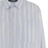 Camicia Camargue in azzurro e grigio chiaro Jacquemus - uomo 