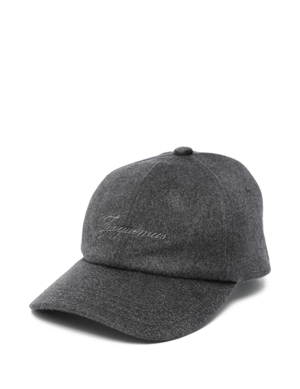 Cappello da baseball con logo in grigio Jacquemus - unisex 