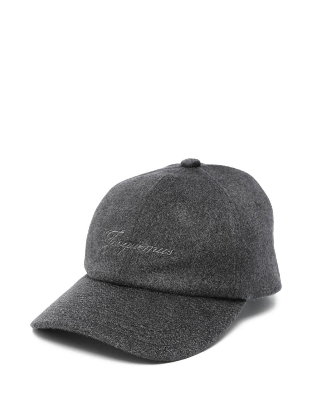 Cappello da baseball con logo in grigio Jacquemus - unisex 