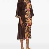 Abito con stampa floreale Ascension in marrone Zimmermann - donna 