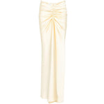 Gonna Iris con arricciatura in giallo chiaro the andamane - donna 